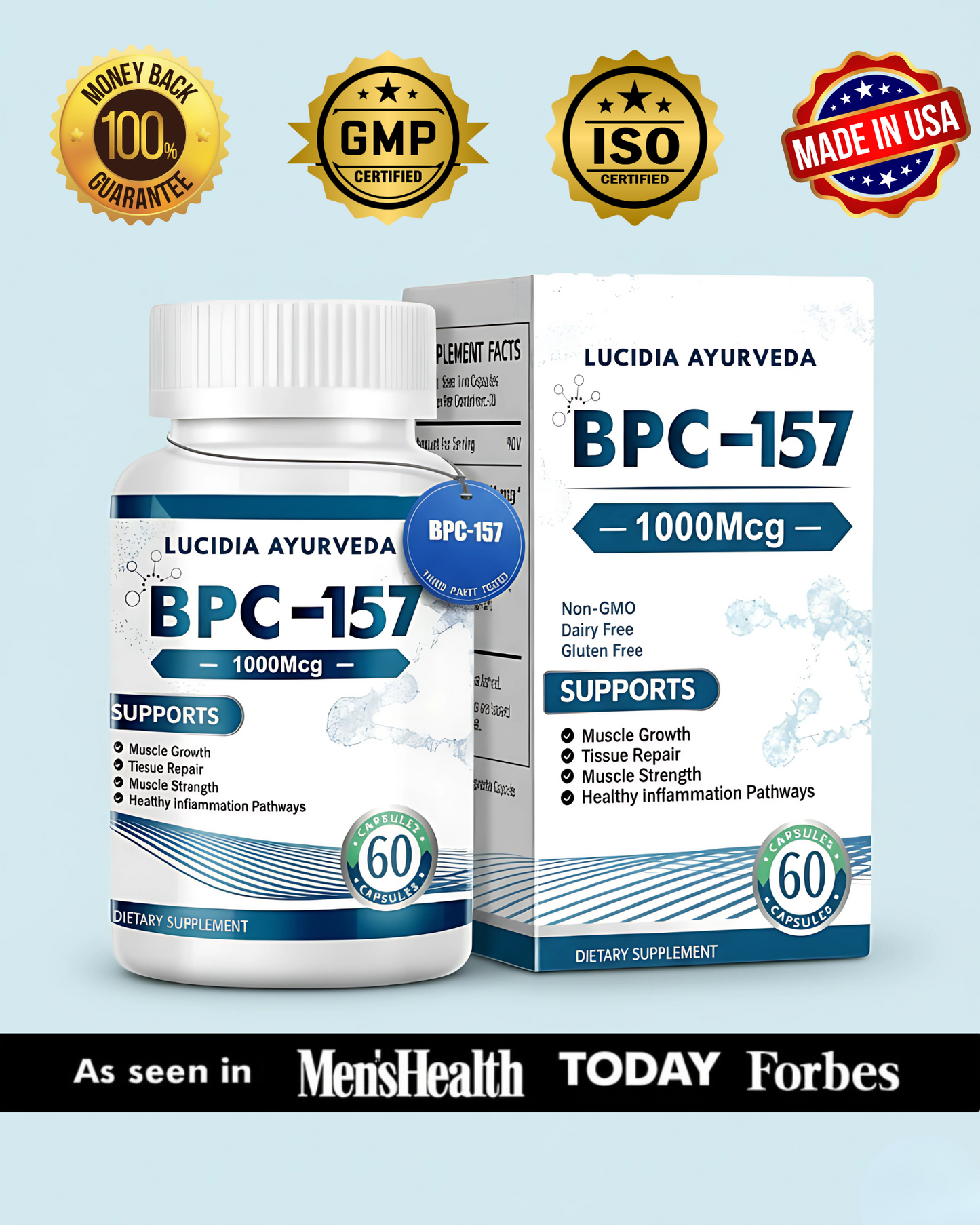 BPC-157 Capsules – Advanced Healing & Recovery Support (1000 mcg, 60 Count)