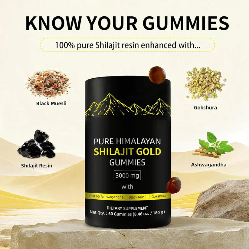 Lucidia™ - Pure Himalayan Shilajit Gold Gummies
